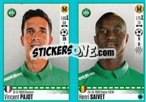 Figurina Vincent Pajot / Henri Saivet - FOOT 2016-2017 - Panini