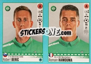 Sticker Robert Beric / Romain Hamouma - FOOT 2016-2017 n. 794 - Panini