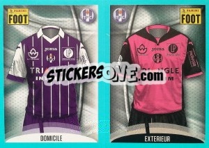 Sticker Toulouse Maillot Domicile - Maillot Extérieur - FOOT 2016-2017 n. 804 - Panini