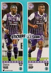 Sticker Steeve Yago / Issa Diop - FOOT 2016-2017 n. 808 - Panini