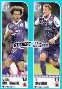 Sticker Martin Braithwaite / Ola Toivonen - FOOT 2016-2017 n. 816 - Panini