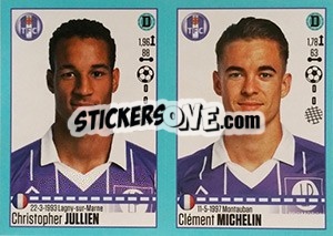 Figurina Christopher Jullien / Clément Michelin - FOOT 2016-2017 - Panini