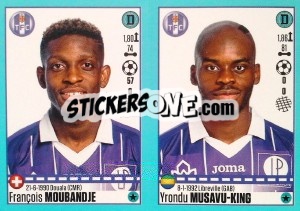 Figurina François Moubandje - Yrondu Musavu-King - FOOT 2016-2017 - Panini