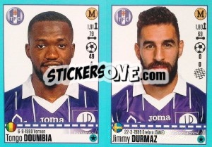 Sticker Tongo Doumbia / Jimmy Durmaz - FOOT 2016-2017 n. 832 - Panini