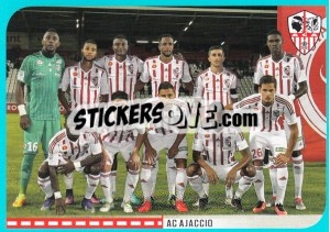 Sticker équipe Ajaccio - FOOT 2016-2017 n. 844 - Panini