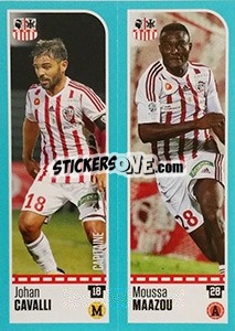 Sticker Johan Cavalli / Moussa Maazou - FOOT 2016-2017 n. 845 - Panini