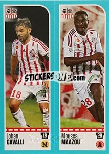 Sticker Johan Cavalli / Moussa Maazou - FOOT 2016-2017 - Panini