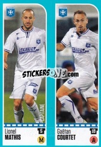Sticker Lionel Mathis / Gaëtan Courtet - FOOT 2016-2017 n. 857 - Panini