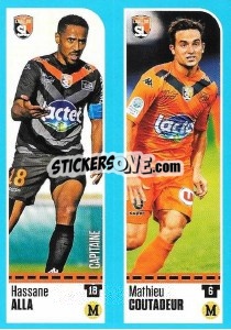 Sticker Hassane Alla / Mathieu Coutadeur - FOOT 2016-2017 n. 873 - Panini