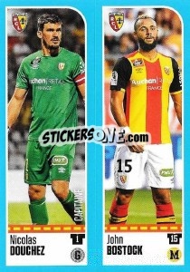 Sticker Nicolas Douchez / John Bostock - FOOT 2016-2017 n. 881 - Panini