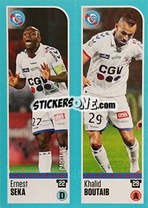 Sticker Ernest Seka / Khalid Boutaib - FOOT 2016-2017 n. 909 - Panini
