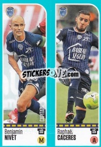 Sticker Benjamin Nivet / Raphaël Caceres - FOOT 2016-2017 n. 917 - Panini