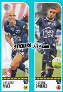 Sticker Benjamin Nivet / Raphaël Caceres - FOOT 2016-2017 - Panini