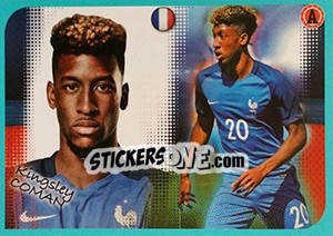 Sticker Kingsley Coman - FOOT 2016-2017 n. P15 - Panini