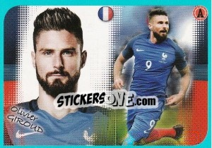 Sticker Olivier Giroud - FOOT 2016-2017 n. P18 - Panini