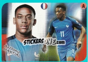 Sticker Anthony Martial - FOOT 2016-2017 n. P20 - Panini