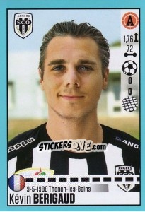 Sticker Kevin Berigaud (Angers) - FOOT 2016-2017 n. T4 - Panini