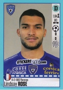 Sticker Lindsay Rose (Bastia) - FOOT 2016-2017 n. T6 - Panini
