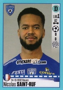 Sticker Nicolas Saint-Ruf (Bastia) - FOOT 2016-2017 - Panini