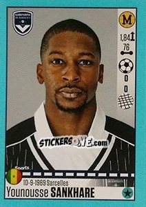 Cromo Younousse Sankhare (Bordeaux) - FOOT 2016-2017 - Panini