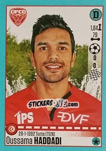 Figurina Oussama Haddadi (Dijon) - FOOT 2016-2017 n. T12 - Panini