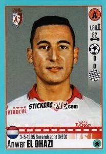 Cromo Anwar El Ghazi (Lille) - FOOT 2016-2017 n. T18 - Panini