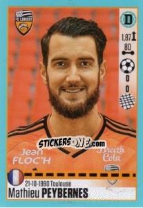 Figurina Mathieu Peybernes (Lorient) - FOOT 2016-2017 n. T19 - Panini