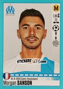 Sticker Morgan Sanson (Marseille) - FOOT 2016-2017 n. T25 - Panini