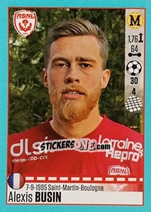 Sticker Alexis Busin (Nancy) - FOOT 2016-2017 n. T33 - Panini