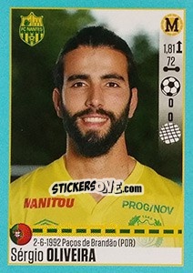 Sticker Sergio Oliveira (Nantes) - FOOT 2016-2017 - Panini