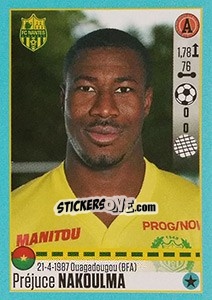Sticker Prejuce Nakoulma (Nantes) - FOOT 2016-2017 n. T36 - Panini