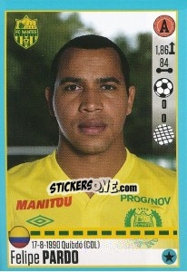 Sticker Felipe Pardo (Nantes) - FOOT 2016-2017 - Panini