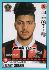 Sticker Bassem Srarfi (Nice) - FOOT 2016-2017 n. T39 - Panini