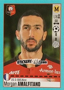 Cromo Morgan Amalfitano (Rennais) - FOOT 2016-2017 - Panini