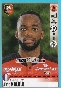 Sticker Aldo Kalulu (Rennais) - FOOT 2016-2017 n. T45 - Panini