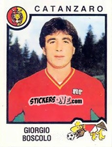 Figurina Giorgio Boscolo - Calciatori 1982-1983 - Panini