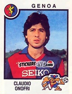 Sticker Claudio Onofrio - Calciatori 1982-1983 n. 117 - Panini
