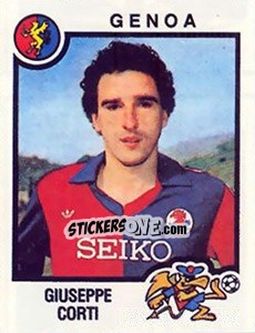 Sticker Giuseppe Corti - Calciatori 1982-1983 n. 121 - Panini