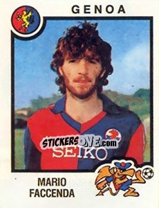 Sticker Mario Faccenda - Calciatori 1982-1983 - Panini