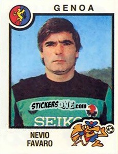 Sticker Nevio Favaro - Calciatori 1982-1983 n. 129 - Panini
