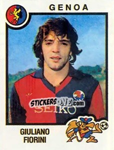 Sticker Giuliano Fiorini - Calciatori 1982-1983 n. 133 - Panini