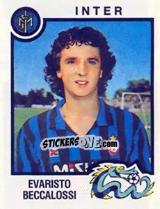 Sticker Evaristo Beccalossi - Calciatori 1982-1983 - Panini
