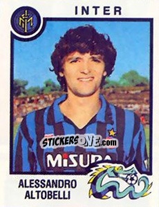 Sticker Alessandro Altobelli - Calciatori 1982-1983 - Panini