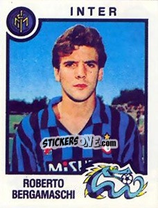 Sticker Roberto Bergamaschi - Calciatori 1982-1983 - Panini