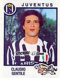 Figurina Claudio Gentile - Calciatori 1982-1983 - Panini