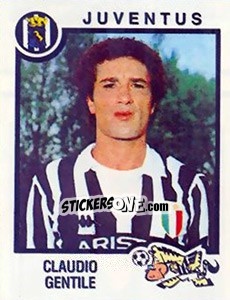 Sticker Claudio Gentile - Calciatori 1982-1983 n. 156 - Panini