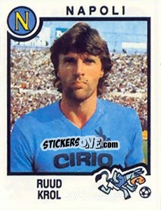 Figurina Ruud Krol - Calciatori 1982-1983 - Panini