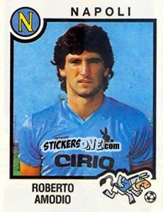 Sticker Roberto Amodio - Calciatori 1982-1983 n. 187 - Panini