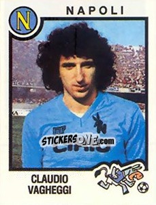 Figurina Claudio Vagheggi - Calciatori 1982-1983 - Panini