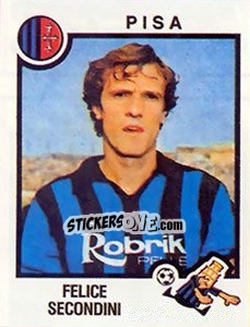 Sticker Felice Secondini - Calciatori 1982-1983 - Panini